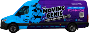 The Moving Genie branded moving van